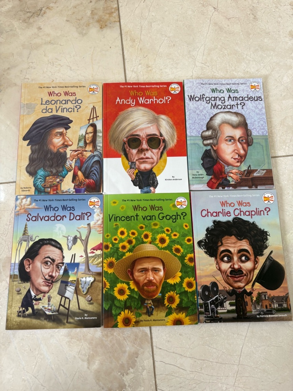 Biographies Children's Book Set - Colorful Collectible Covers